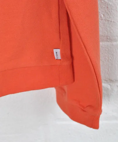 Cord Panel Sweatshirt Orange