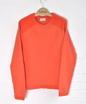 Cord Panel Sweatshirt Orange