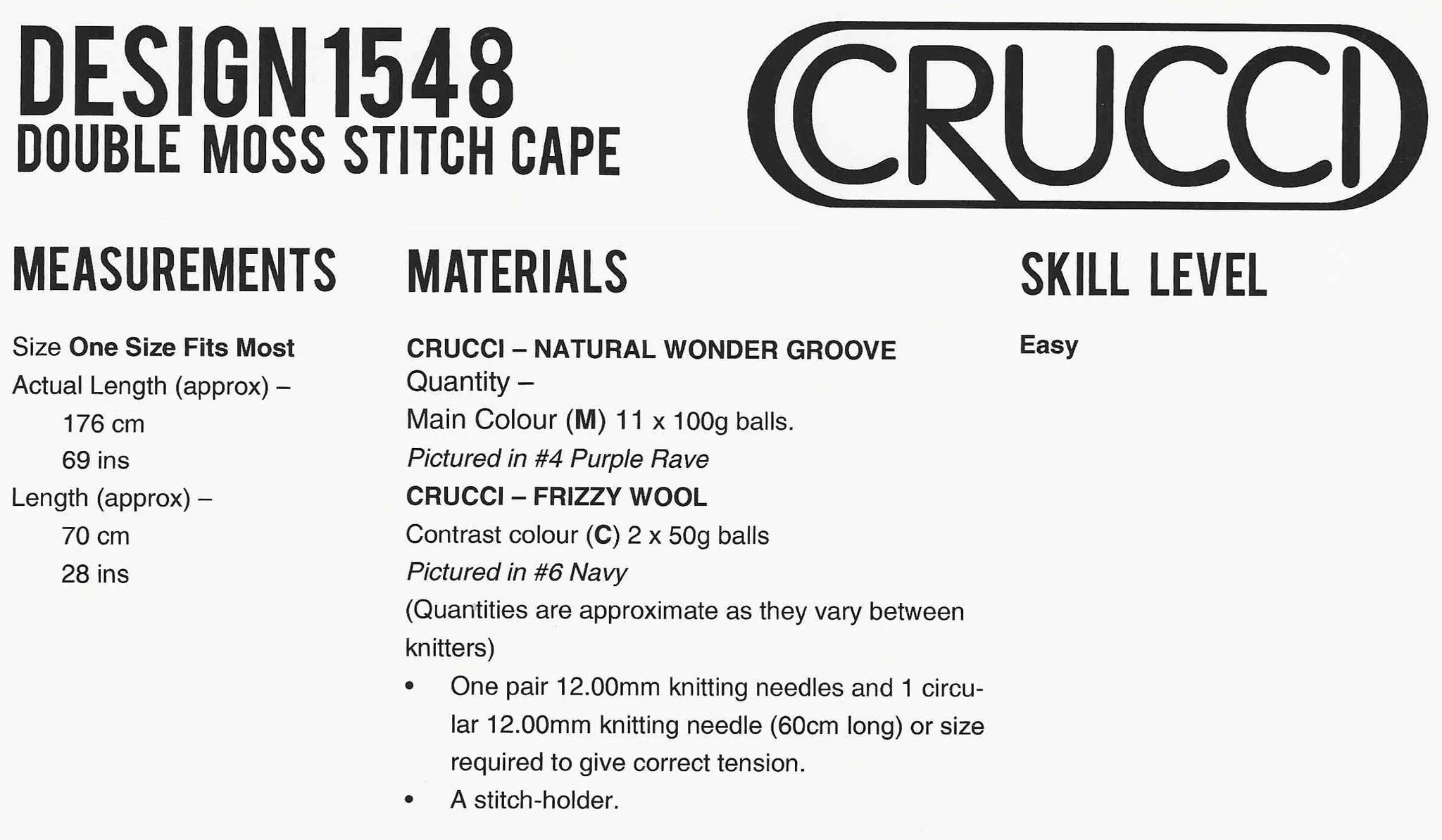 CRUCCI LEAFLET 1548