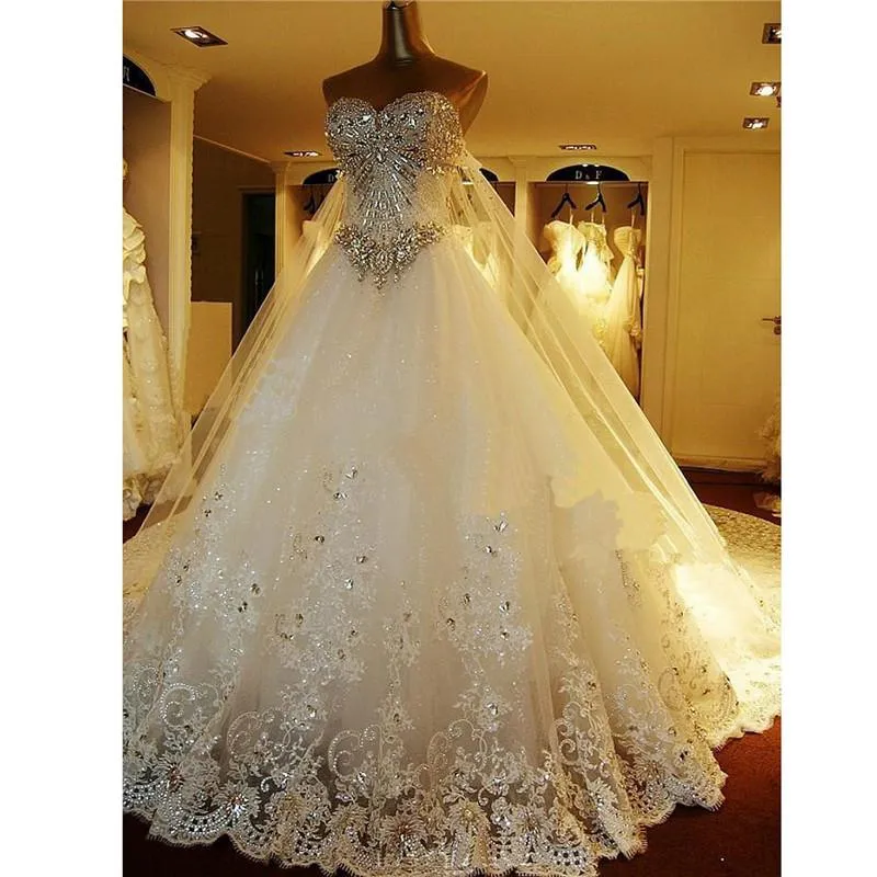 Crystal Wedding Dress Bridal gown