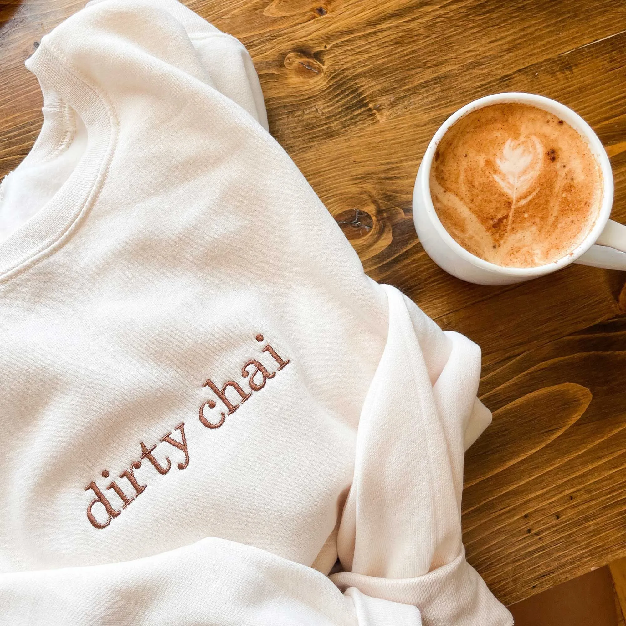 Custom Fall Sweatshirt | Custom Center Embroidery Crewneck