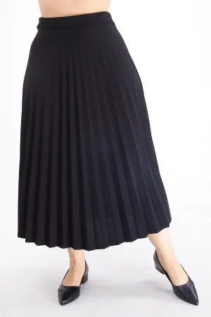 DL Pleated Skirt Black