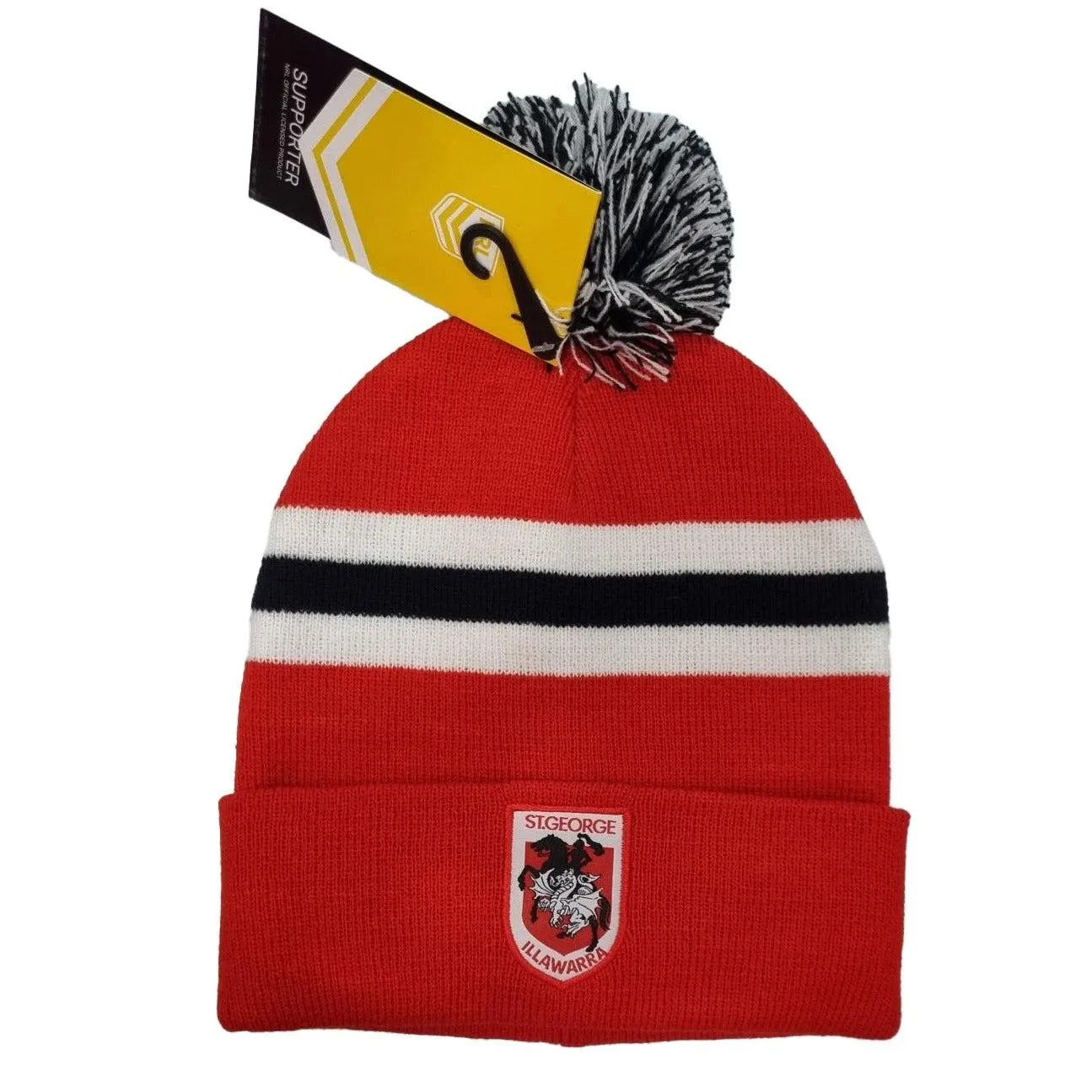 Dragons Red Striped Beanie