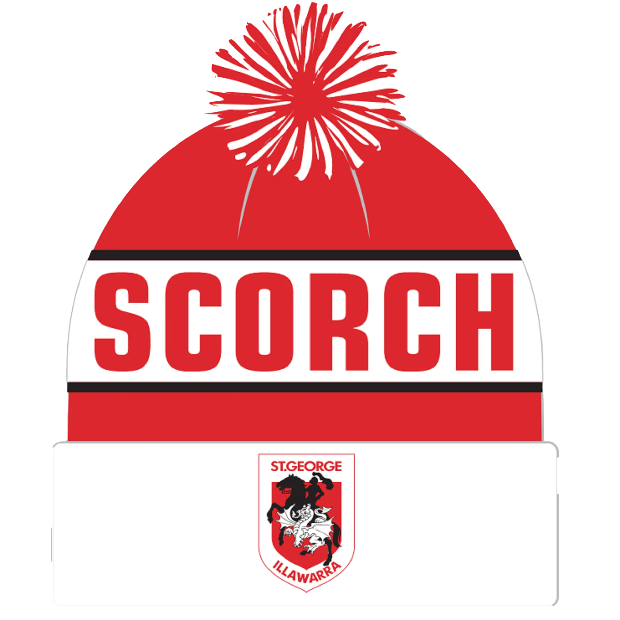 Dragons Youth "Scorch" Beanie - Red