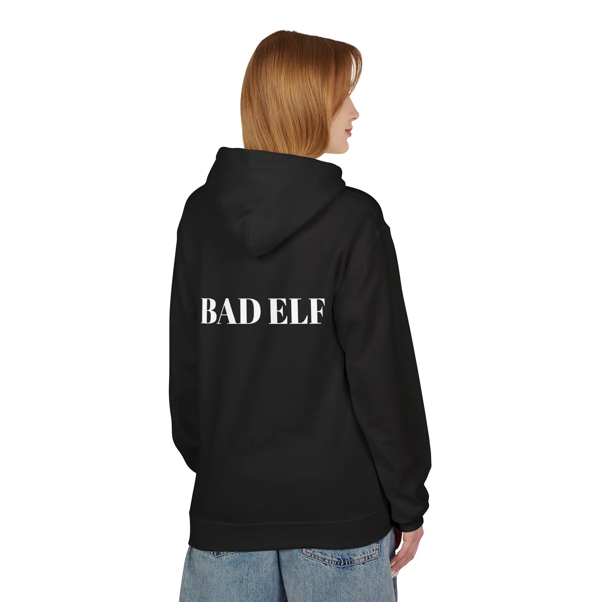 Electronic Cloud Bad Elf Fleece Hoodie – Cozy Comfort with a Festive Twist!