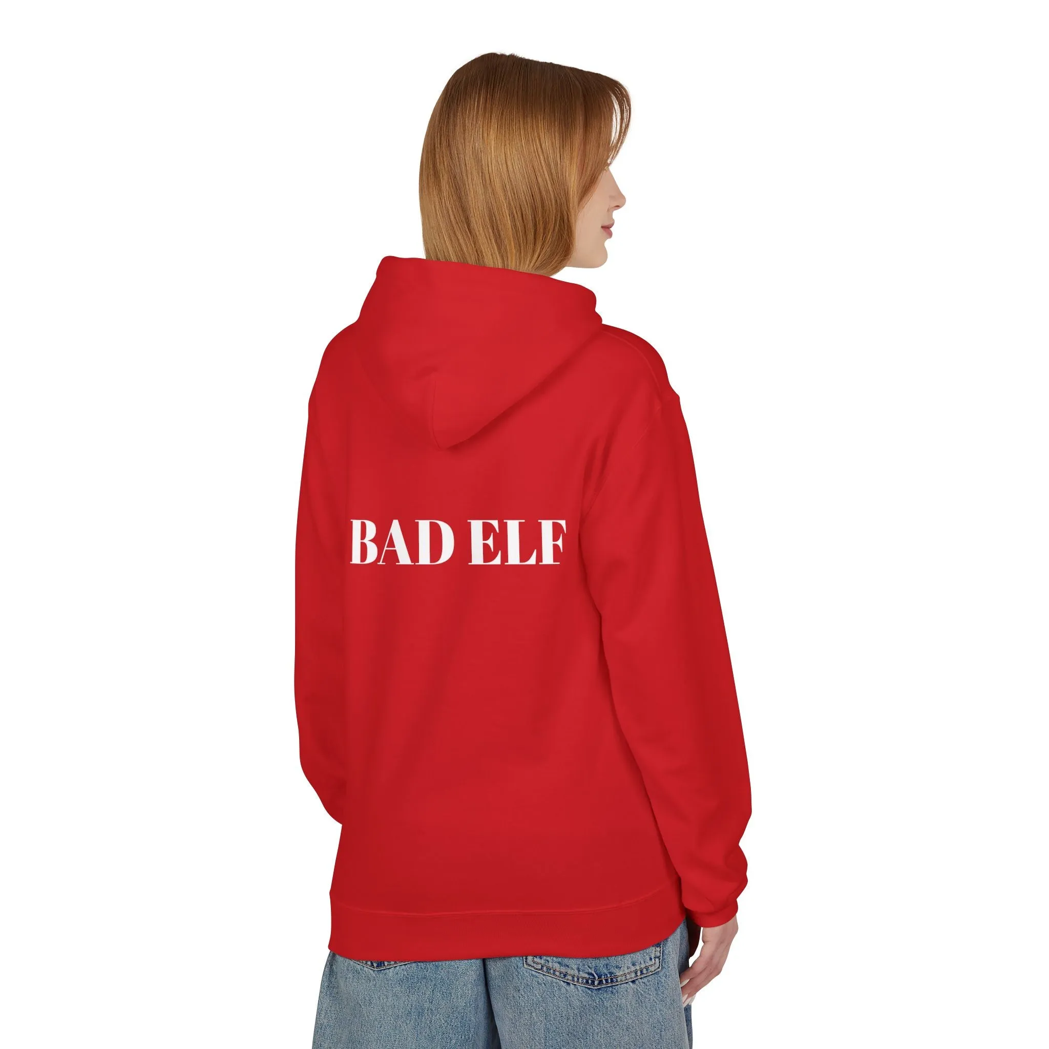 Electronic Cloud Bad Elf Fleece Hoodie – Cozy Comfort with a Festive Twist!