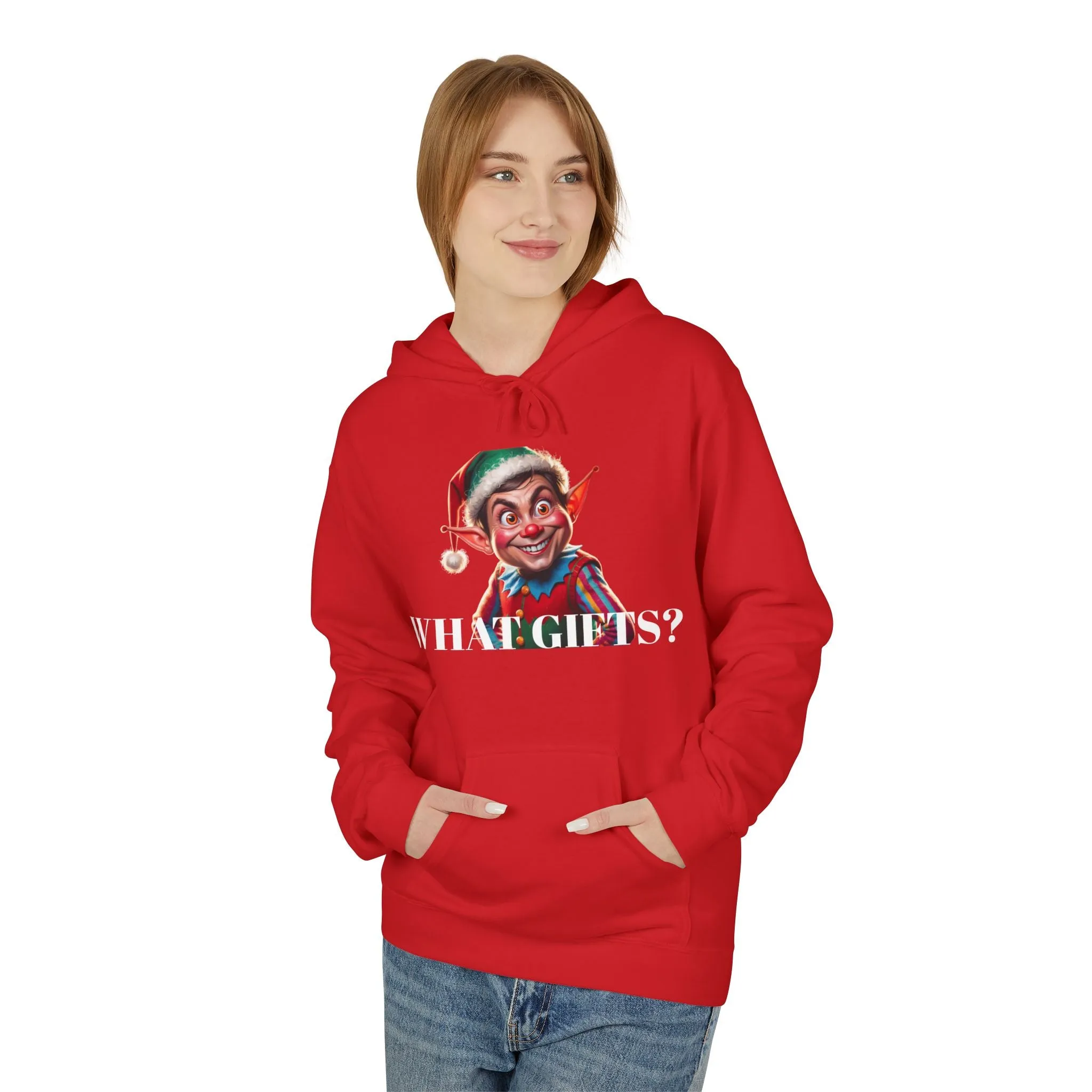 Electronic Cloud Bad Elf Fleece Hoodie – Cozy Comfort with a Festive Twist!