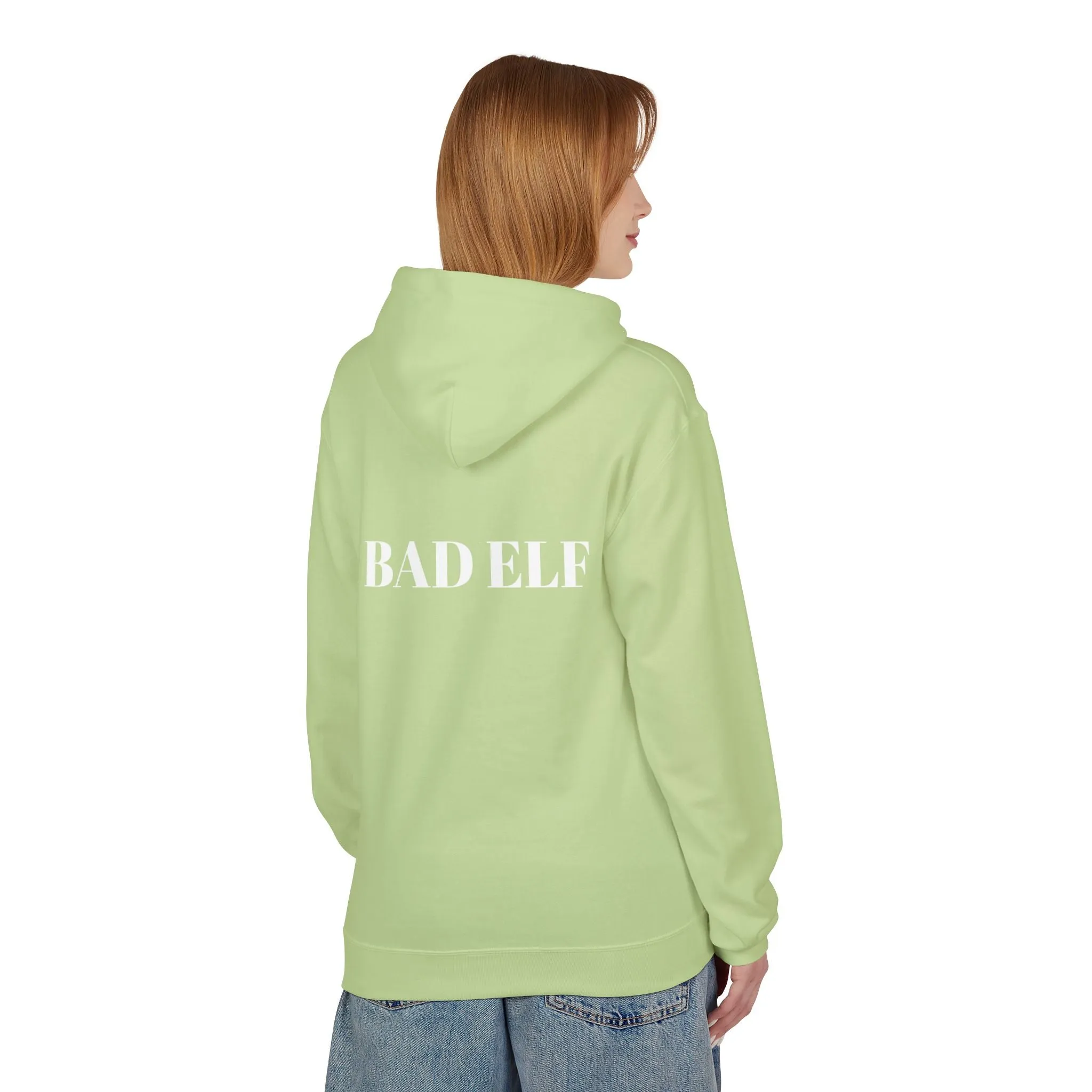 Electronic Cloud Bad Elf Fleece Hoodie – Cozy Comfort with a Festive Twist!