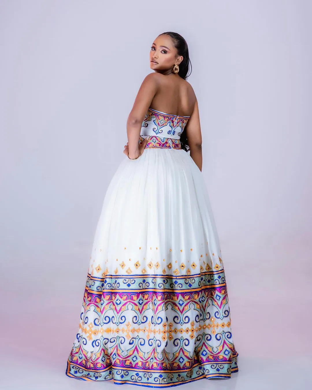 Elegant Beaded Wedding Habesha Dress Habesha Kemis Modern Ethiopian Dress Style