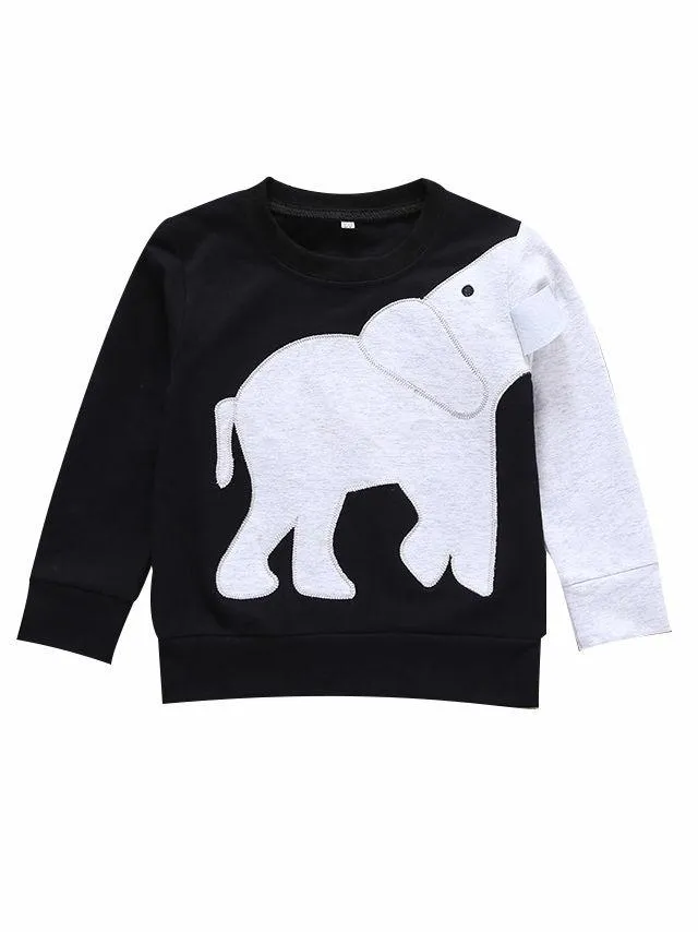 Elephant Style Spring Baby Toddler Boys Jumper T-shirt