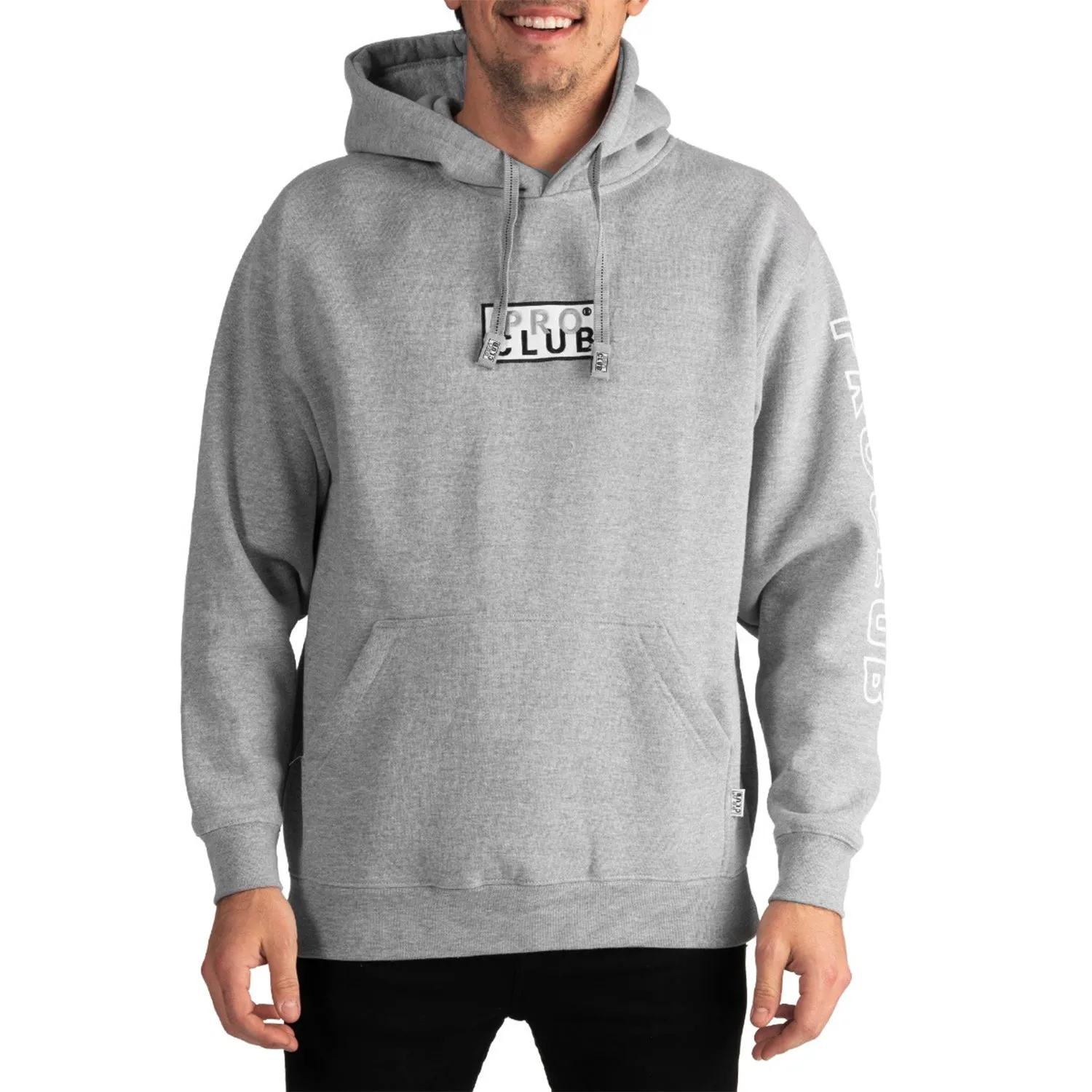 Embroidered Box Logo Hoodie - Mens