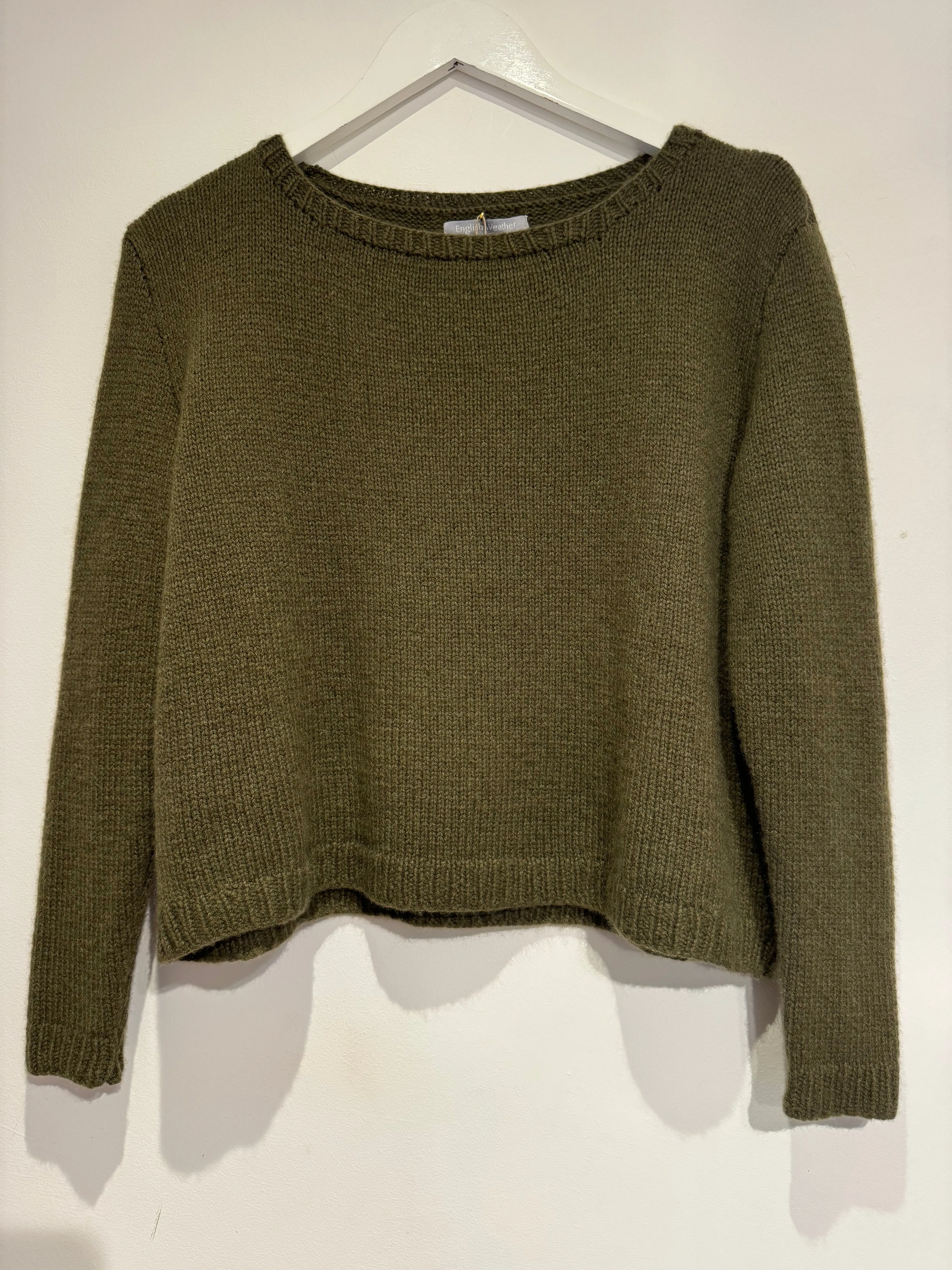 English Weather Dark Olive Sophie Sweater