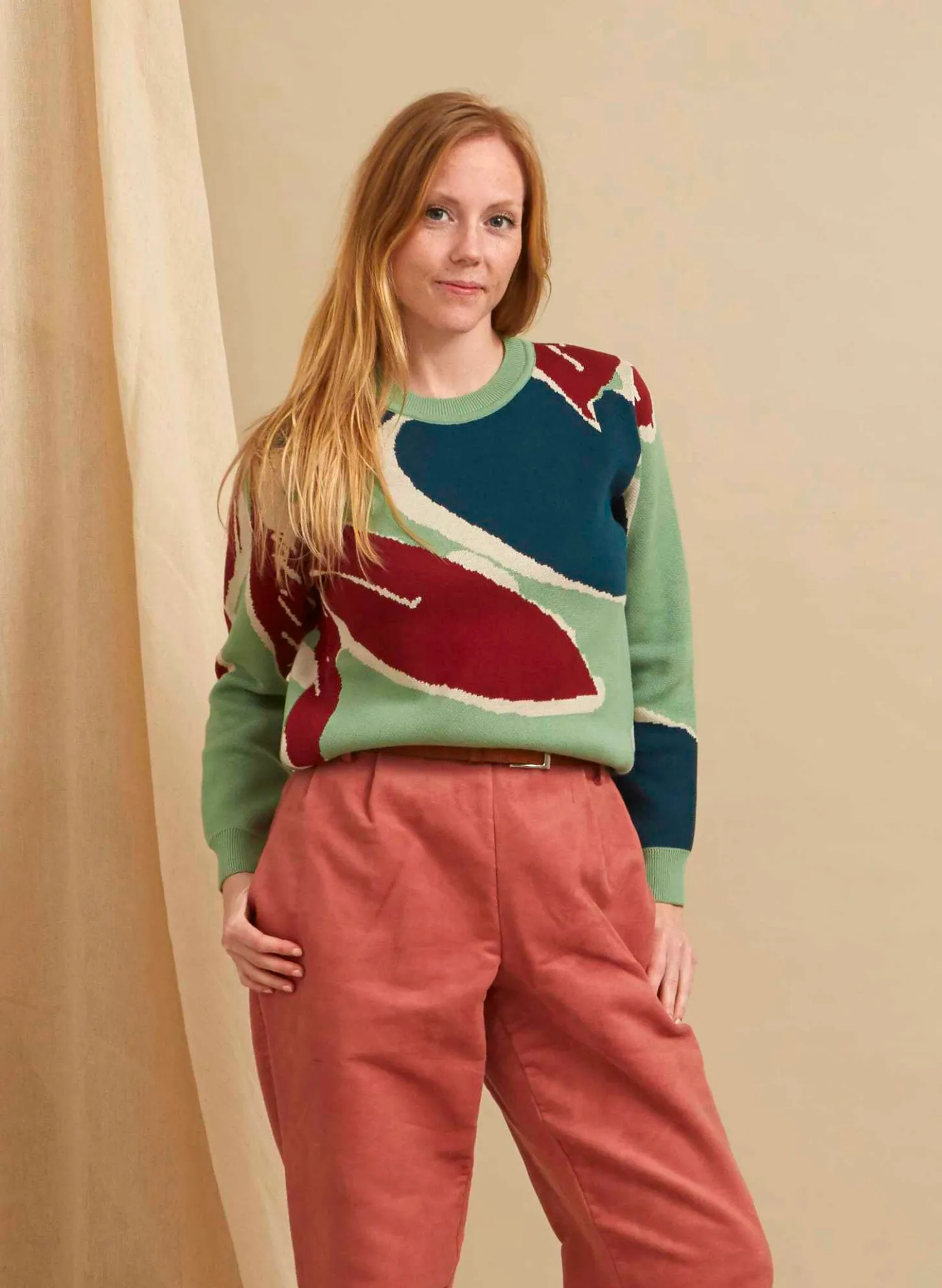 Esther - Mint Damson Jumper