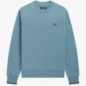 Fred Perry Crew Neck Sweatshirt - Ash Blue