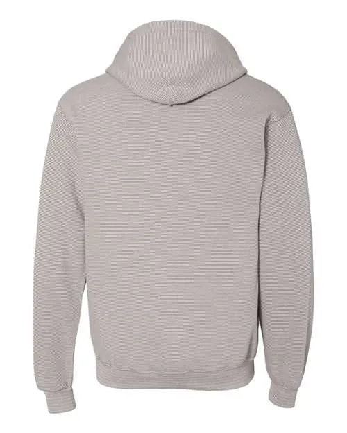 Fruit of the Loom Men's Sofspun Microstripe Hooded Pullover Sweatshirt