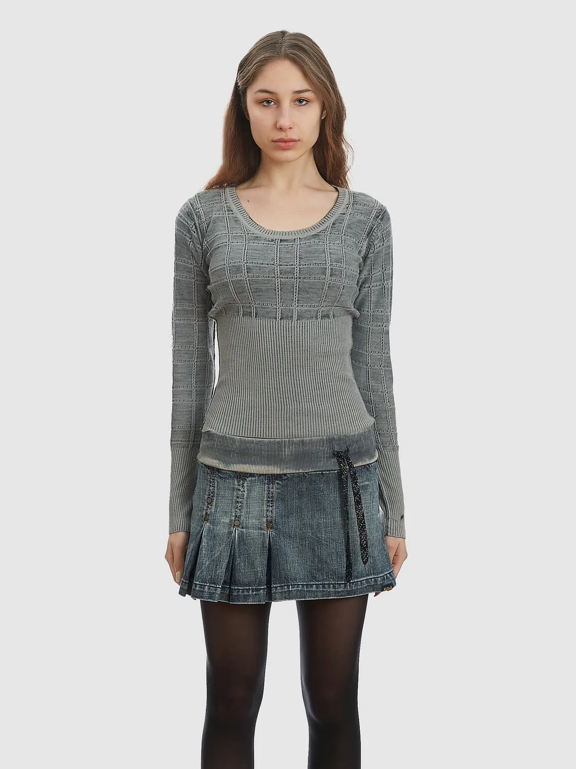 Gaultier Bleached Effect Jumper