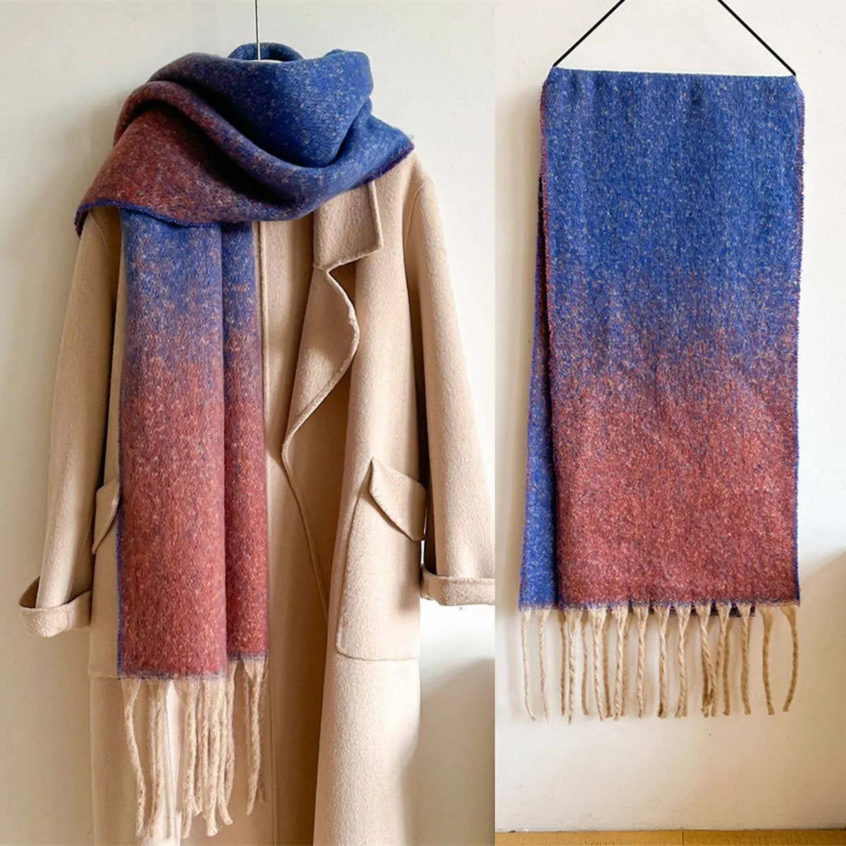 Gradient Scarf - Pink   Blue