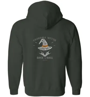 Grandma Witch Rock n Roll - Zip Hoodie