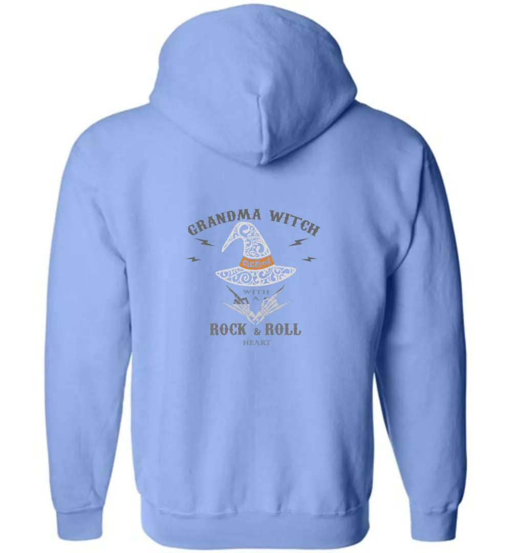 Grandma Witch Rock n Roll - Zip Hoodie