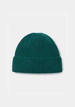 Green Cashmere Beanie