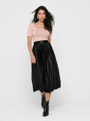 Hailey Pleated Skirt - Black