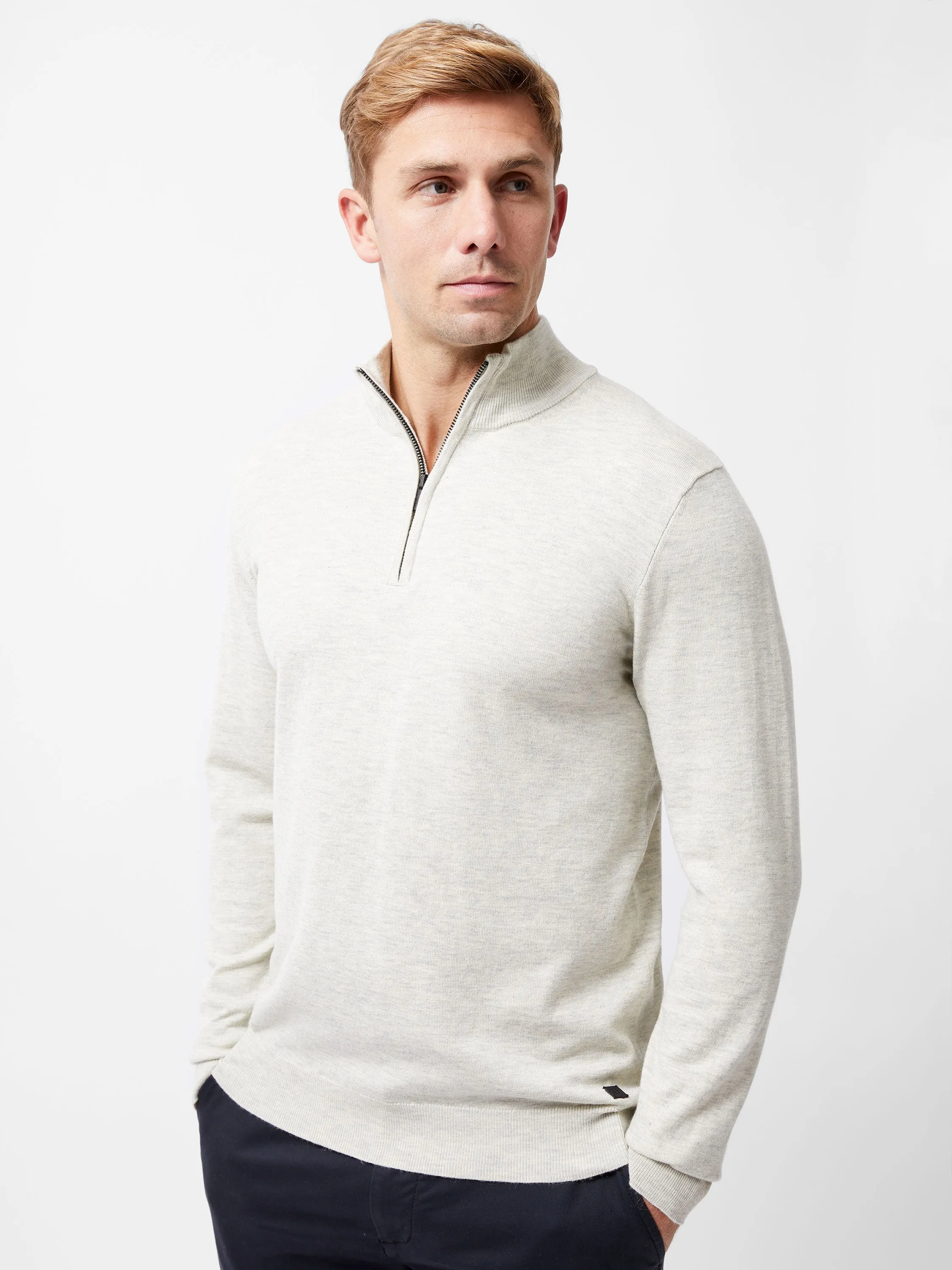 Half Zip Knitted Jumper