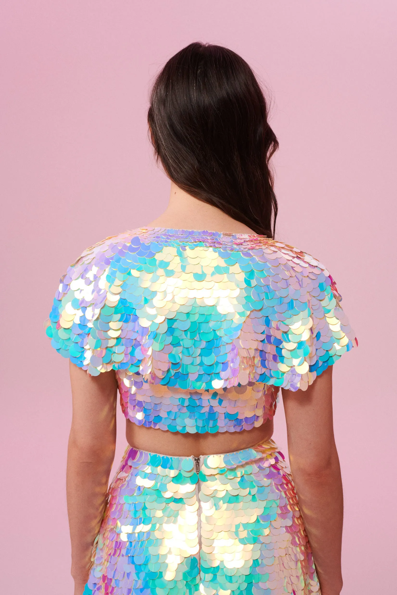 INTI SEQUIN CAPE - OPAL