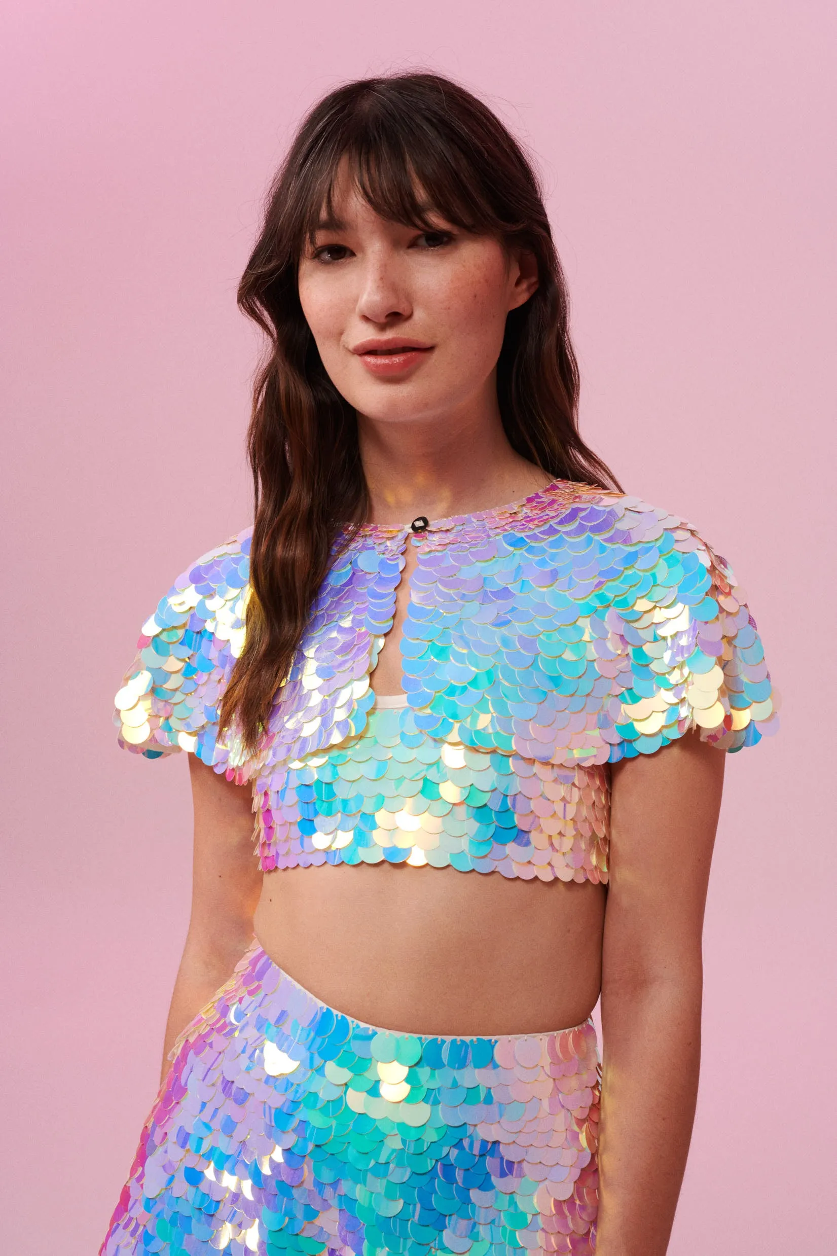 INTI SEQUIN CAPE - OPAL