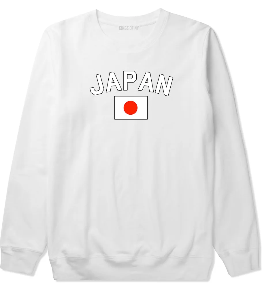 Japan With Japanese Flag Mens Crewneck Sweatshirt