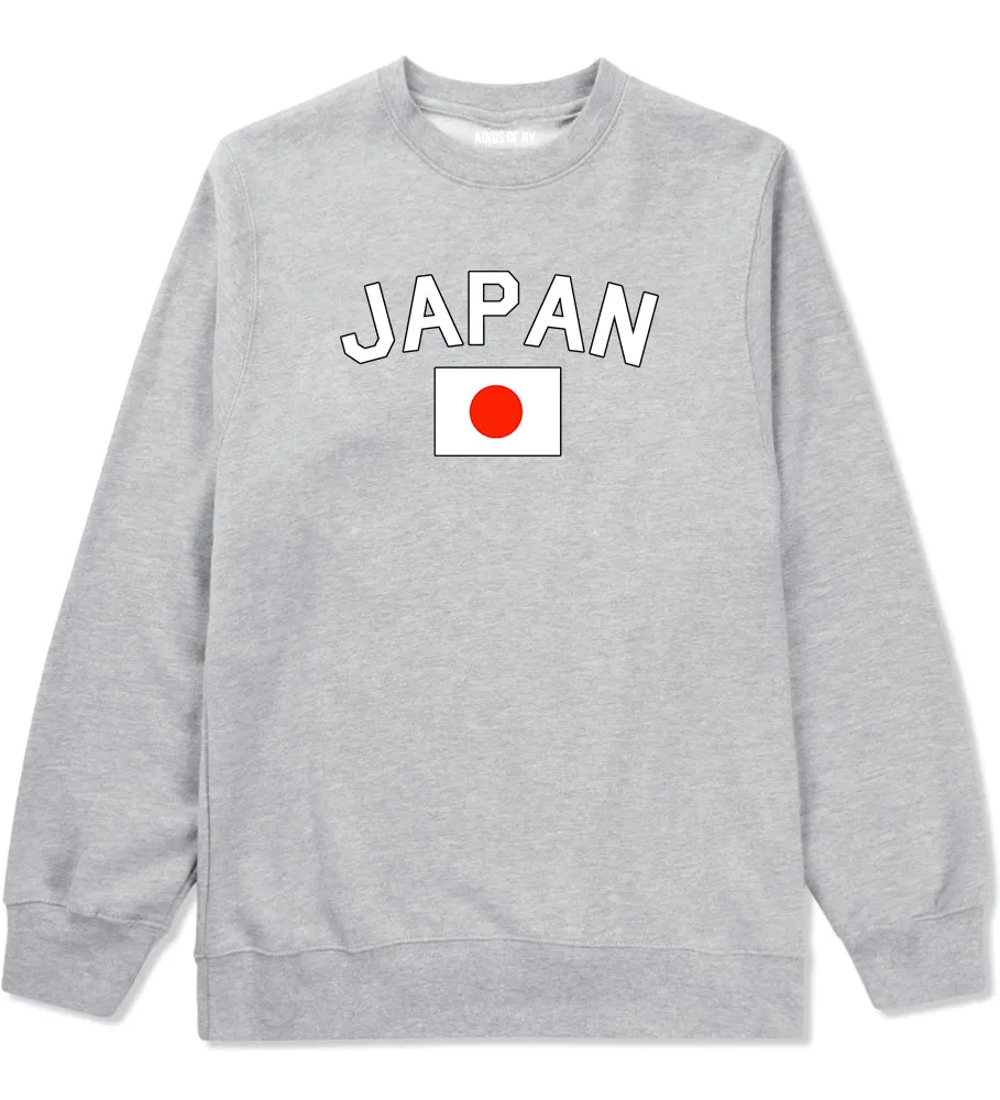 Japan With Japanese Flag Mens Crewneck Sweatshirt