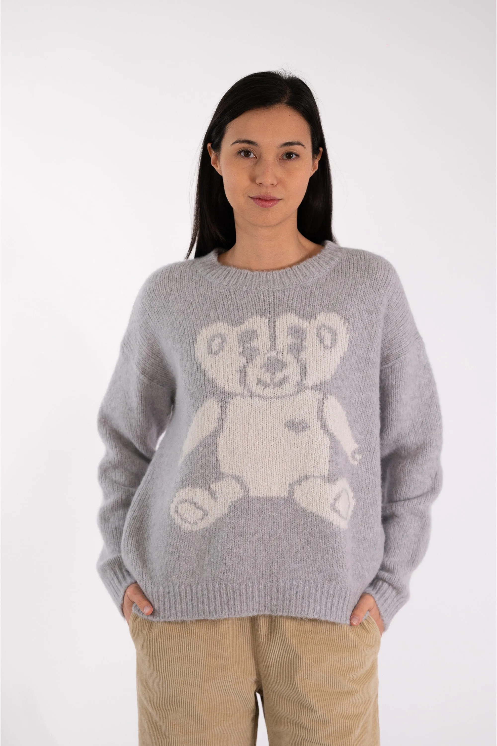 JEFF Grey Teddy Bear Jumper