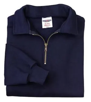 JERZEES SUPER SWEATS - 1/4 Zip Sweatshirt with Cadet Collar.  4528M