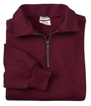 JERZEES SUPER SWEATS - 1/4 Zip Sweatshirt with Cadet Collar.  4528M