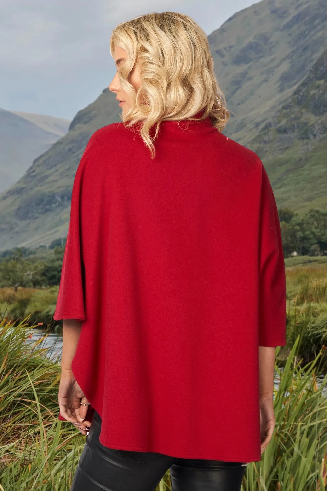 Jimmy Hourihan Red Hip Length Coat