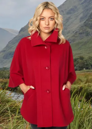 Jimmy Hourihan Red Hip Length Coat