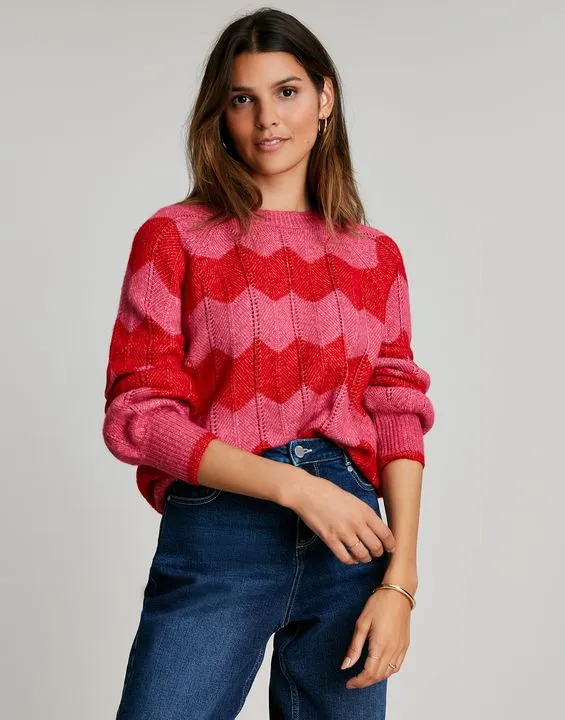 Joules Rianna Zig Zag Jumper