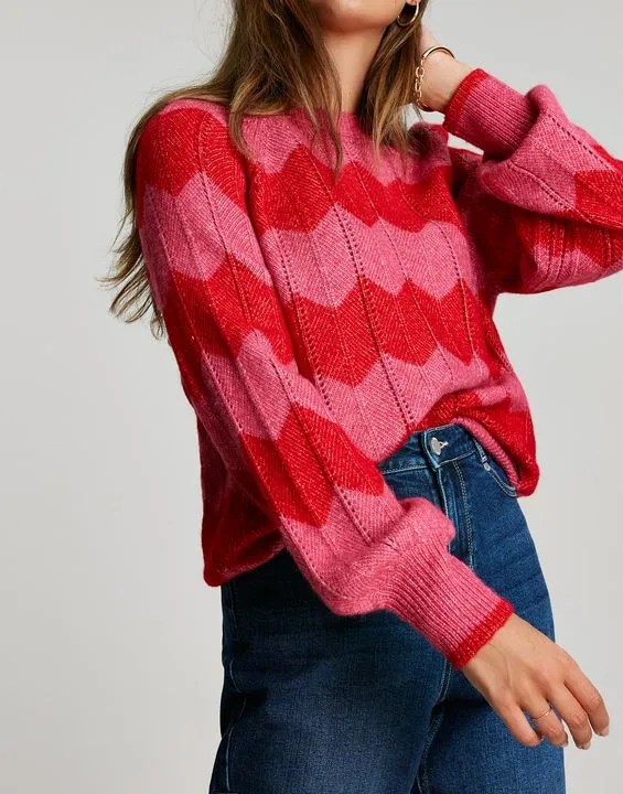 Joules Rianna Zig Zag Jumper