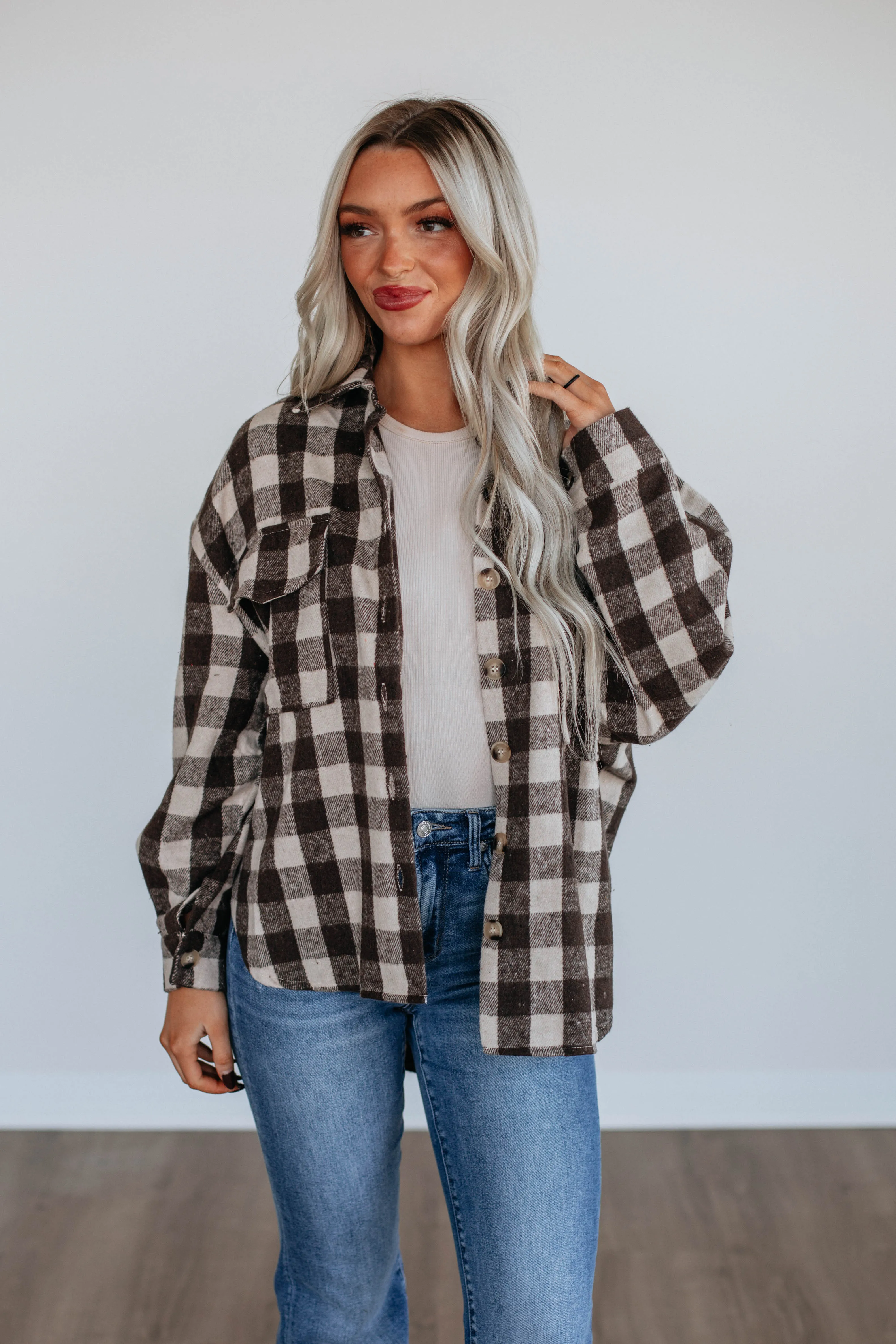 Jovanna Plaid Shacket