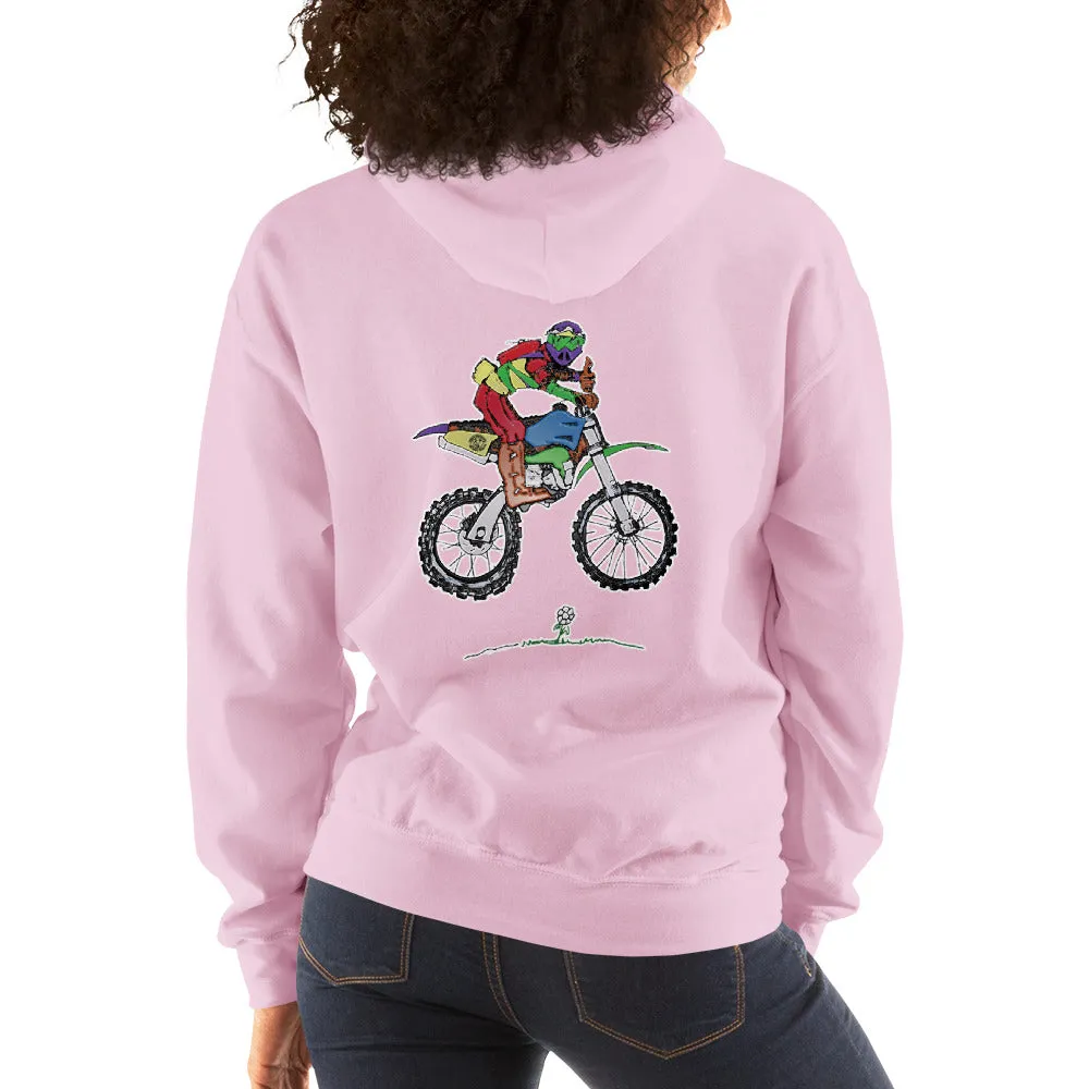 Just Riding - Ladies Dirt Bike Hoodie