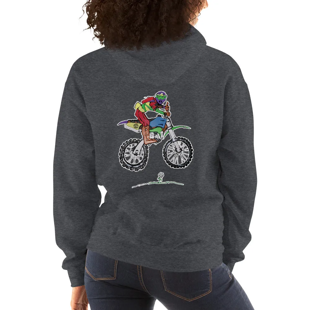 Just Riding - Ladies Dirt Bike Hoodie