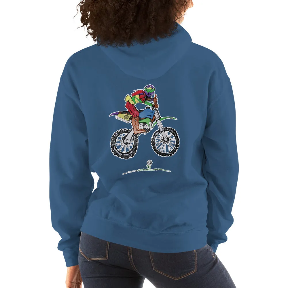 Just Riding - Ladies Dirt Bike Hoodie