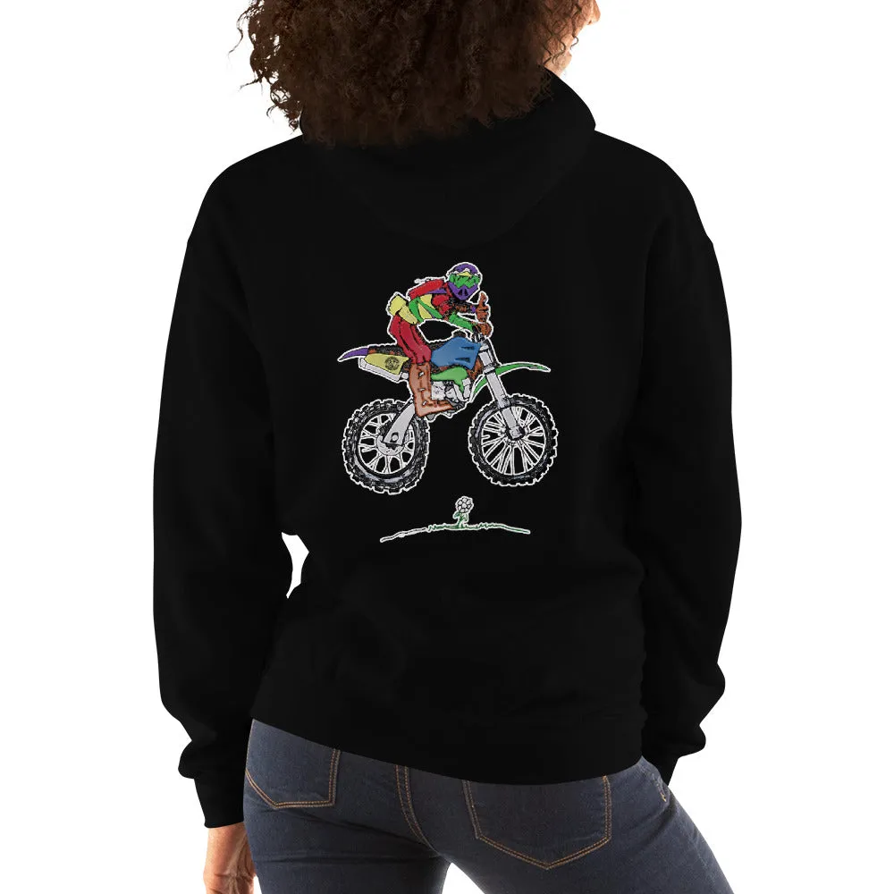 Just Riding - Ladies Dirt Bike Hoodie