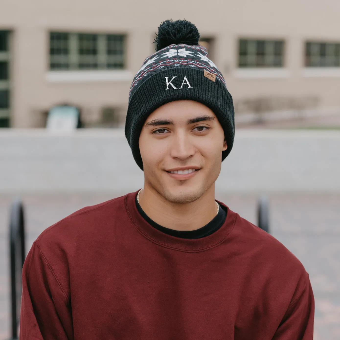 Kappa Alpha Knitted Pom Beanie