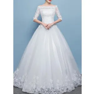 Ketty More Women Slim Lace Decorated Wedding Dress-KMWDC2827