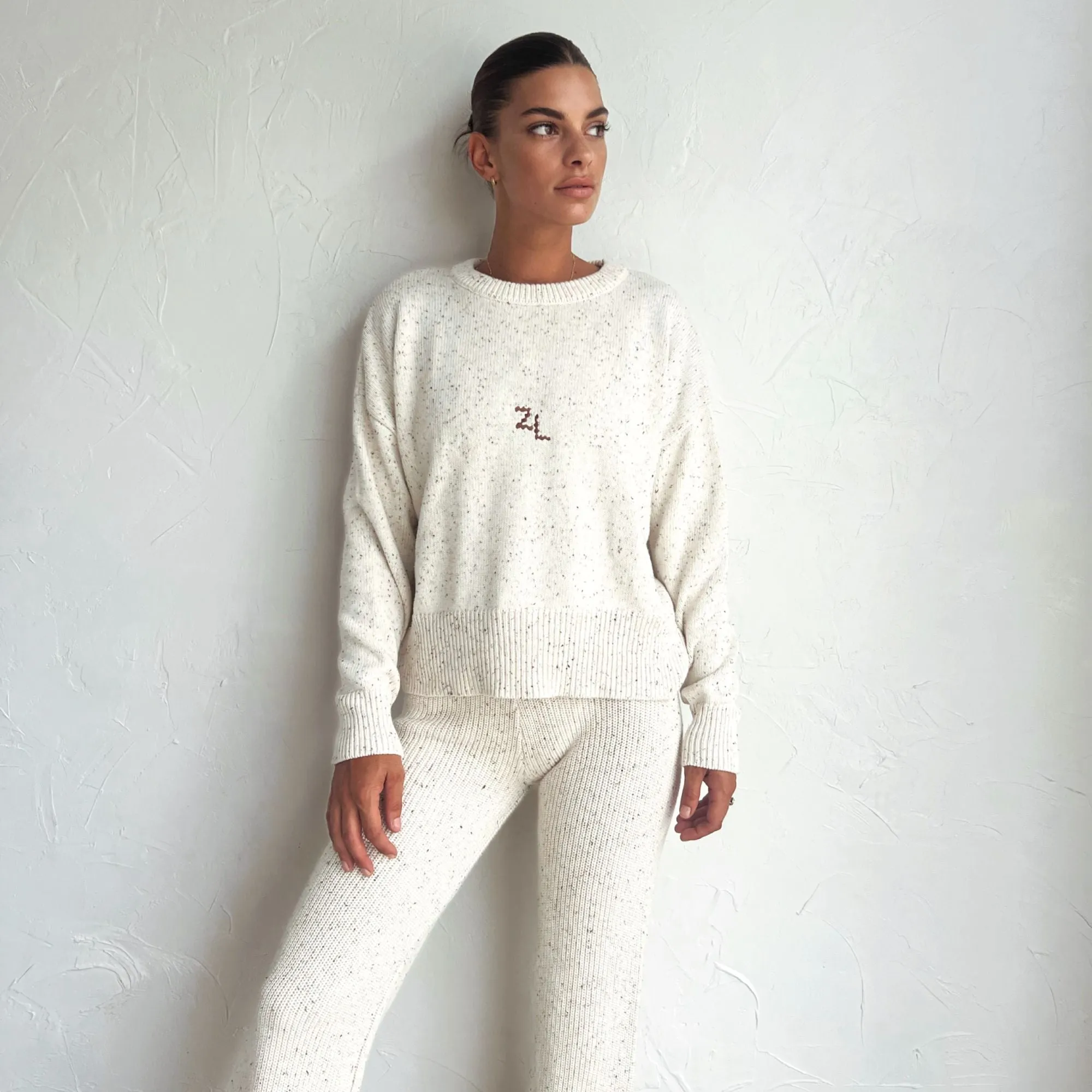 KNIT JUMPER (WOMEN'S) | COCOA FLECK