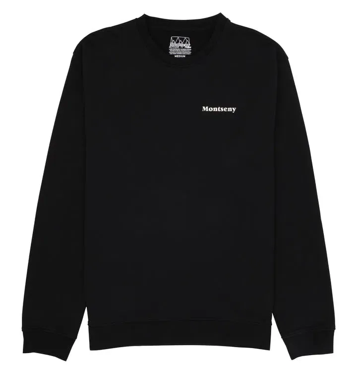 LASER Montseny Crewneck Sweatshirt - Black