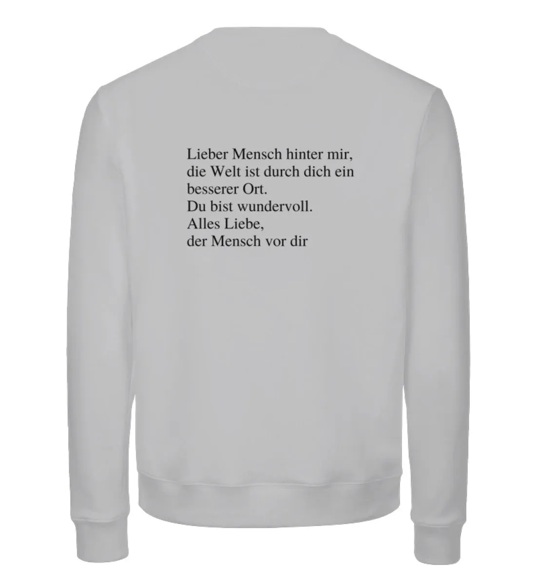 Lieber Mensch Bio Sweatshirt Unisex