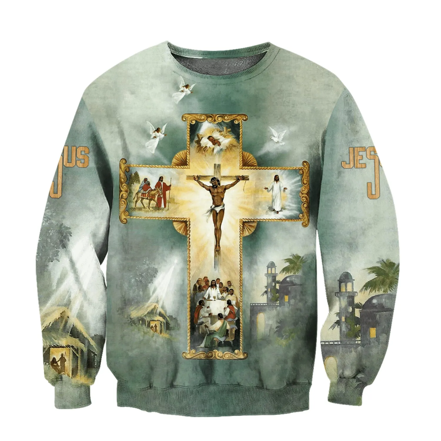 Life Of Jesus Jesus Cross Jesus - Christian Sweatshirt For Women & Men