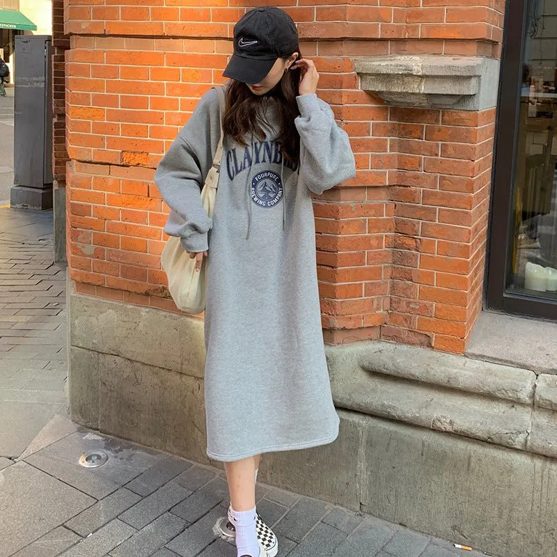 Loose Slim Long Hoodie Sweater (MS074)