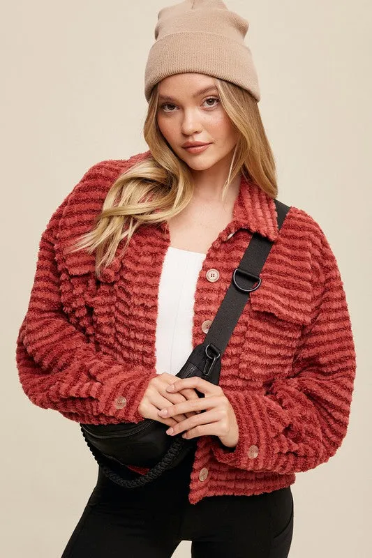 Loren Plaid Fleece Shacket